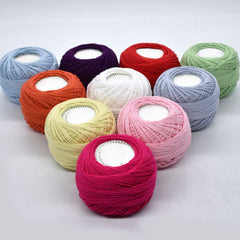 100% Cotton Lace Hand Knitting Yarn 3 Ply Yarn DIY Knitting Gift 50g