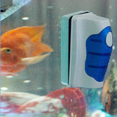 Magnetic Clean Brush Aquarium Fish Tank Glass Scraper Cleaner