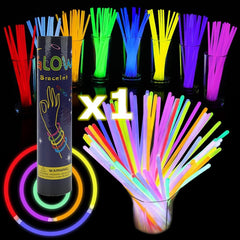 100-200 pcs Glow Sticks 20-32 cm Glowsticks w/ Connectors - Party Favors