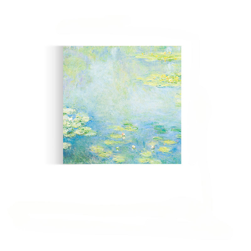 Monet Painting Memo Pad Non Sticky Note School Supplies