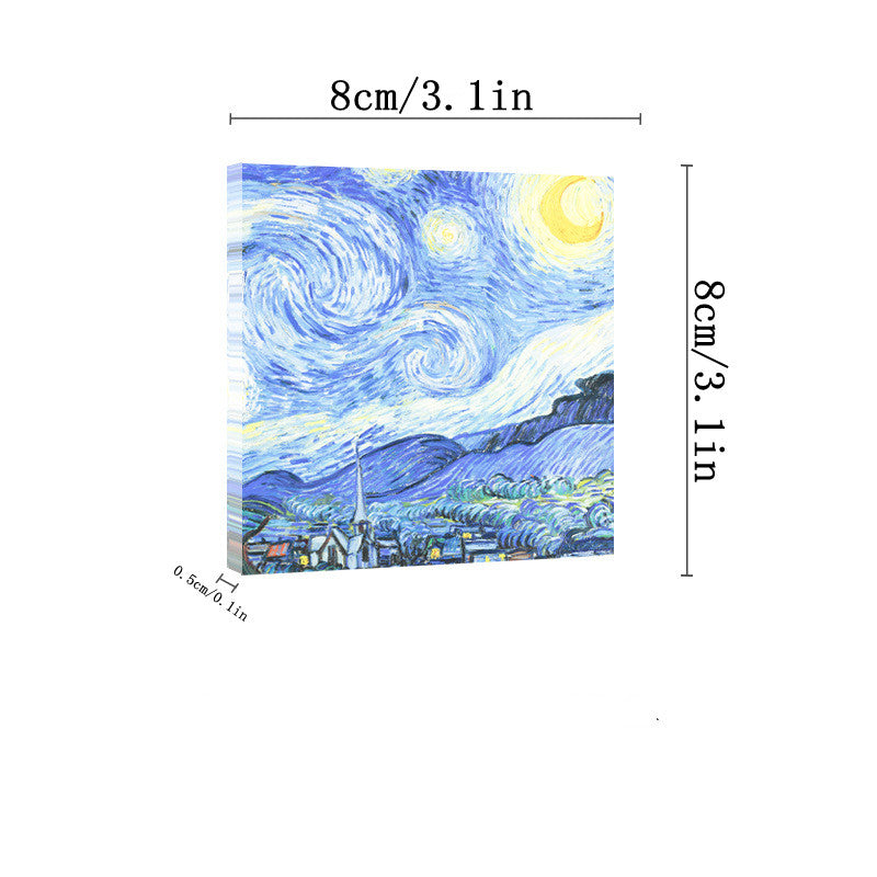 Monet Painting Memo Pad Non Sticky Note School Supplies