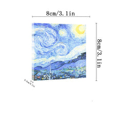 Monet Painting Memo Pad Non Sticky Note School Supplies