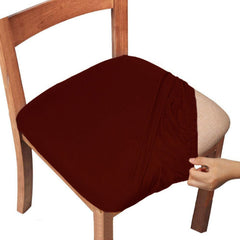 4pcs Chair Seat Covers Dining Room Chair Seat Covers With Ties