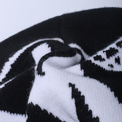 Double Layer Knitted Hat Casual Beanies For Men And Women