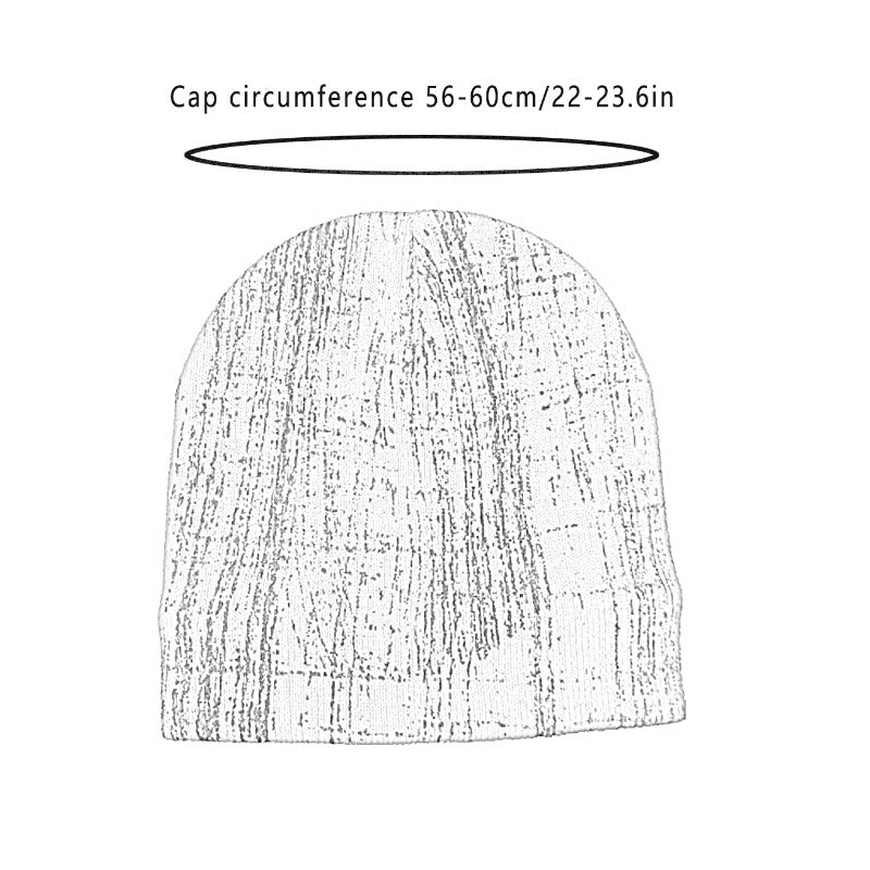 Double Layer Knitted Hat Casual Beanies For Men And Women