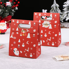 10pcs Christmas Paper Bags for Cookie Biscuit Packaging