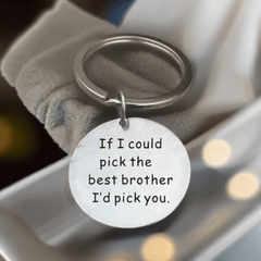Brother Letter Print Pendant Keychain Creative Keychain Decoration