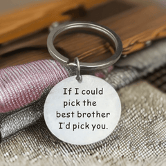 Brother Letter Print Pendant Keychain Creative Keychain Decoration