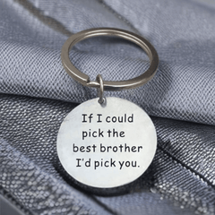Brother Letter Print Pendant Keychain Creative Keychain Decoration