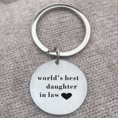 Daughter In Law Creative Keychain Decoration For Car Keys