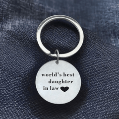Daughter In Law Creative Keychain Decoration For Car Keys