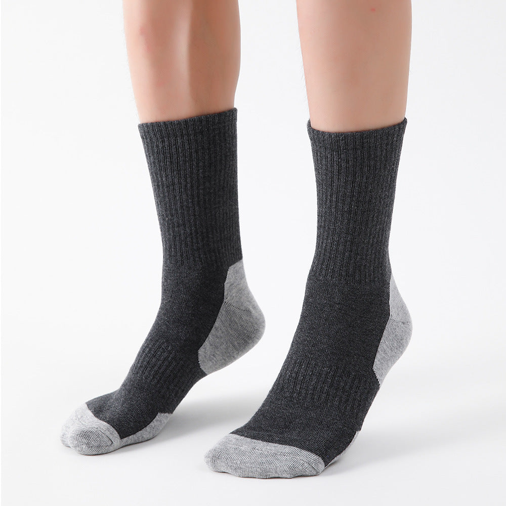 5pc Men's Sweat Absorbing Mid-calf Socks