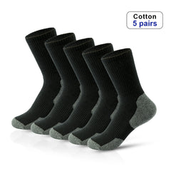 5pc Men's Sweat Absorbing Mid-calf Socks