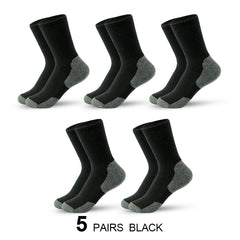5pc Men's Sweat Absorbing Mid-calf Socks