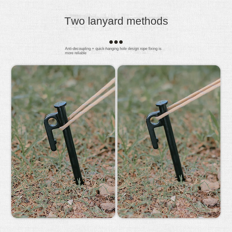 8pcs Tent Ground Nails Steel Nails Outdoor Camping Accessories