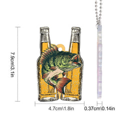 Colorful Fish Bait Backpack Pendant - Camping Decoration
