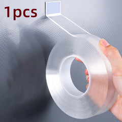 5M Double Sided Transparent Reusable Waterproof Adhesive Tape 1mm