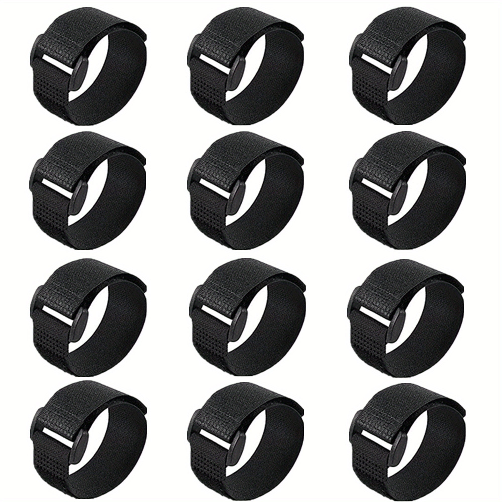 12pcs Fishing Rod Straps Holders Fastener Belts Accessories