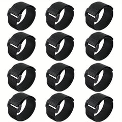 12pcs Fishing Rod Straps Holders Fastener Belts Accessories