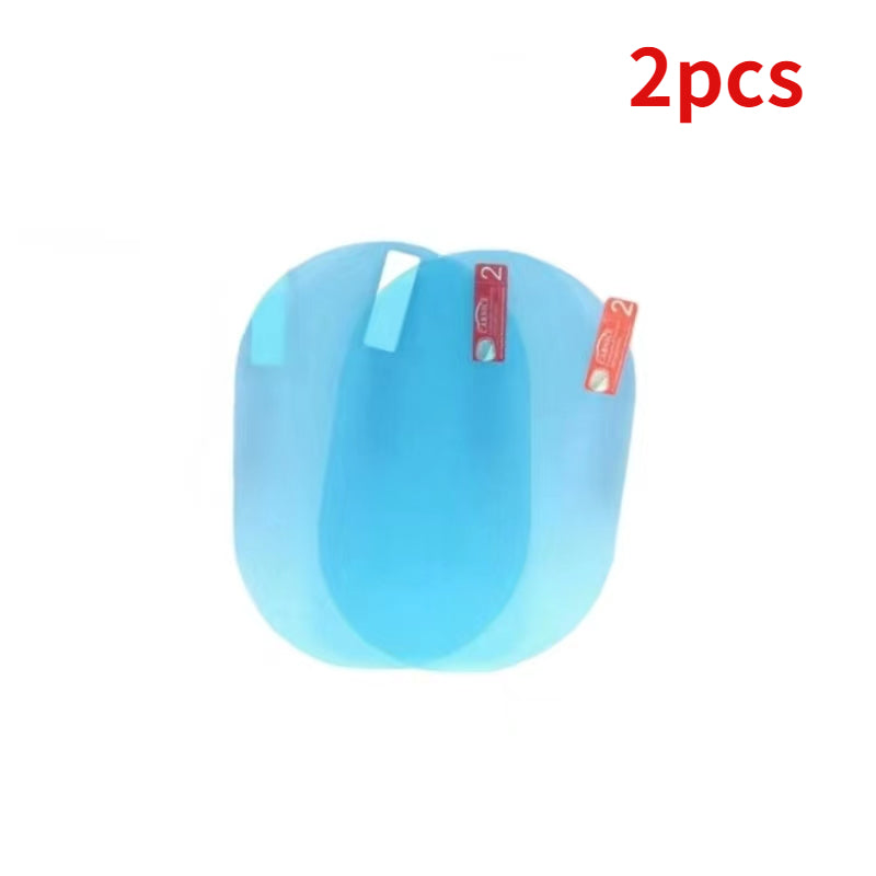 2pcs RV Rainproof Clear Film Rearview Mirror Protective Anti Fog Waterproof Film
