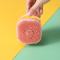 Silicone Pet Bath Brush Massage Comb for Dog Cat Rabbit - Shampoo Dispenser
