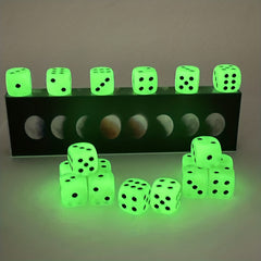 12pcs Luminous Dice Set 16mm Nightclub Bar Entertainment