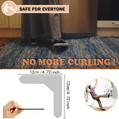 Anti-slip Carpet Stickers Set of 12 Reusable Washable Home Decor