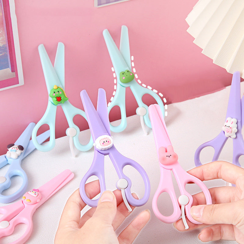 Safety Scissors for Kids Craft - Animal Design Plastic Scissors