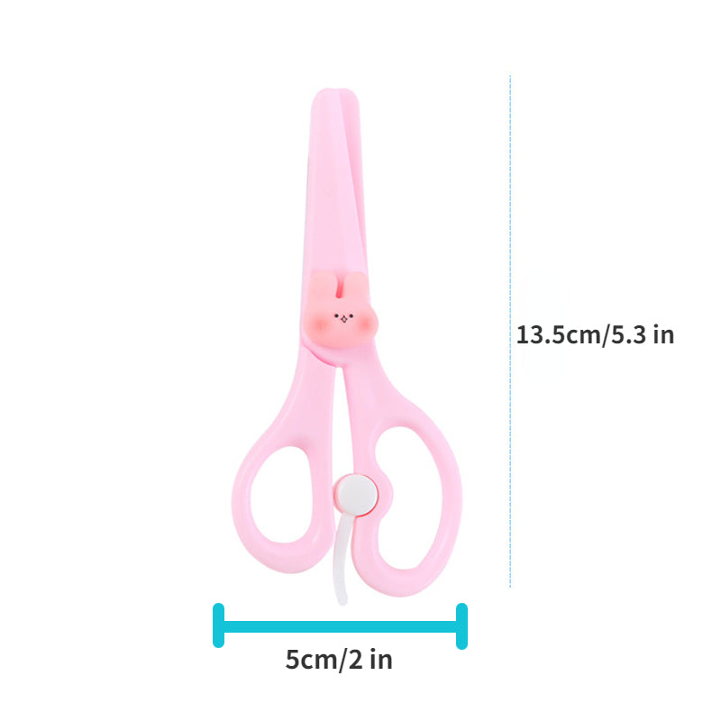 Safety Scissors for Kids Craft - Animal Design Plastic Scissors