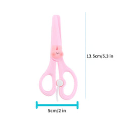 Safety Scissors for Kids Craft - Animal Design Plastic Scissors