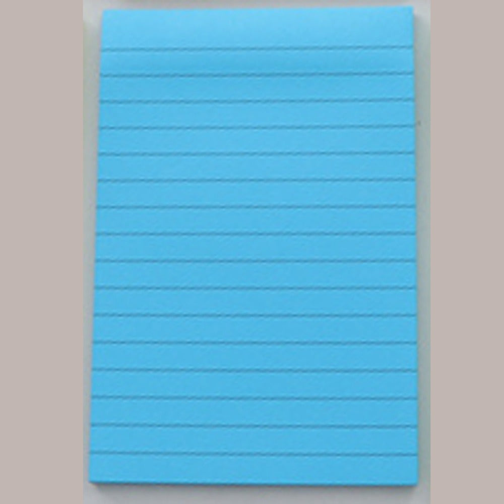1pc 50 Sheets Lined Sticky Notes Post Self Sticky Notes Pad 10x16.5cm Bright