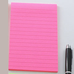 1pc 50 Sheets Lined Sticky Notes Post Self Sticky Notes Pad 10x16.5cm Bright