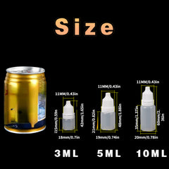 4pcs Sub Bottle Plastic Drip Squeeze Liquid Bottle