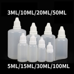 4pcs Sub Bottle Plastic Drip Squeeze Liquid Bottle