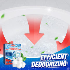 12pcs Toilet Bowl Cleaner Tablet Descale Deodorize Yellow Stains
