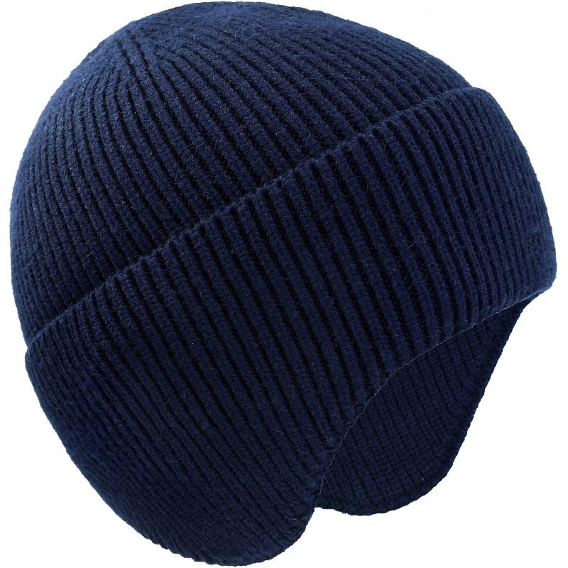 Winter Warm Knitted Earmuffs Hat for Men
