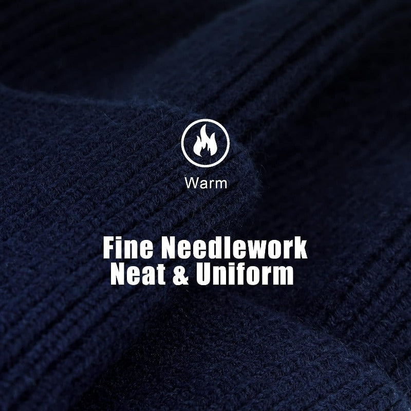 Winter Warm Knitted Earmuffs Hat for Men