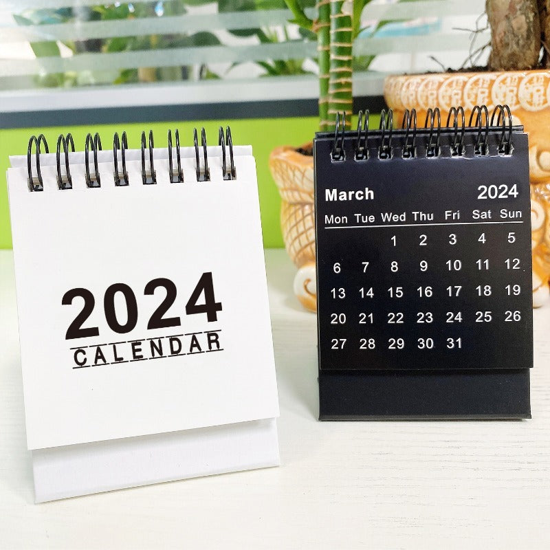 Mini Desk Calendar Decoration Portable Office Desktop Calendar