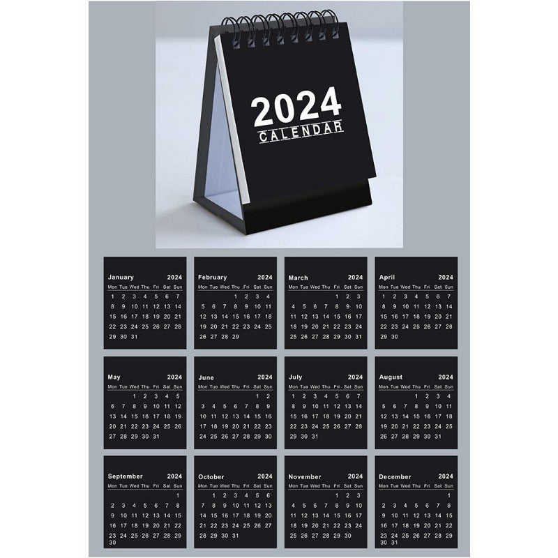 Mini Desk Calendar Decoration Portable Office Desktop Calendar