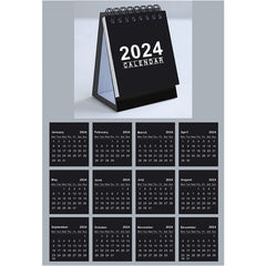 Mini Desk Calendar Decoration Portable Office Desktop Calendar