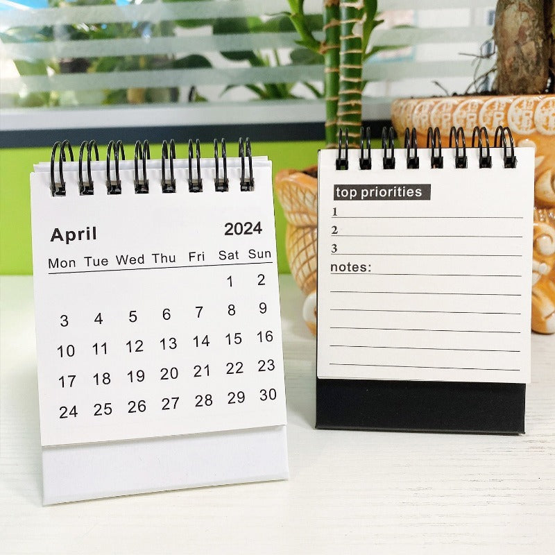 Mini Desk Calendar Decoration Portable Office Desktop Calendar
