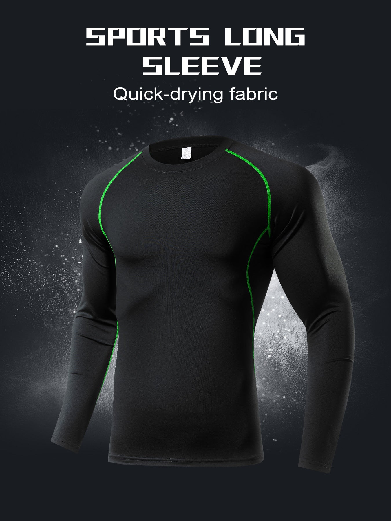 Men's Workout Shirt High Stretch Compression Base Layer