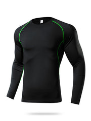 Men's Workout Shirt High Stretch Compression Base Layer