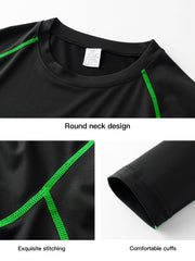 Men's Workout Shirt High Stretch Compression Base Layer