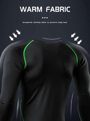 Men's Workout Shirt High Stretch Compression Base Layer
