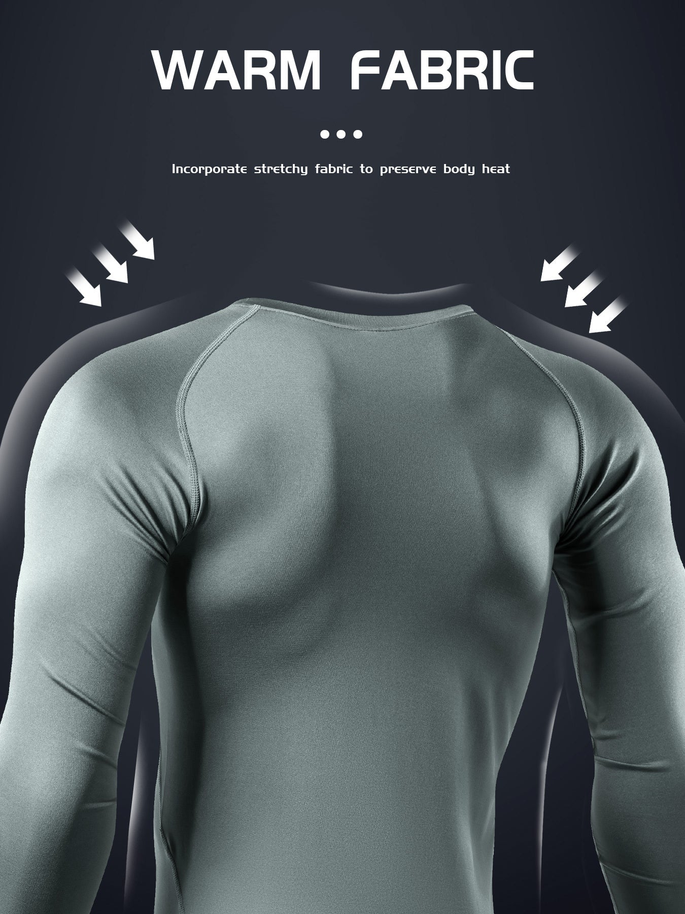Men's Solid Workout Shirt High Stretch Breathable Compression Base Layer