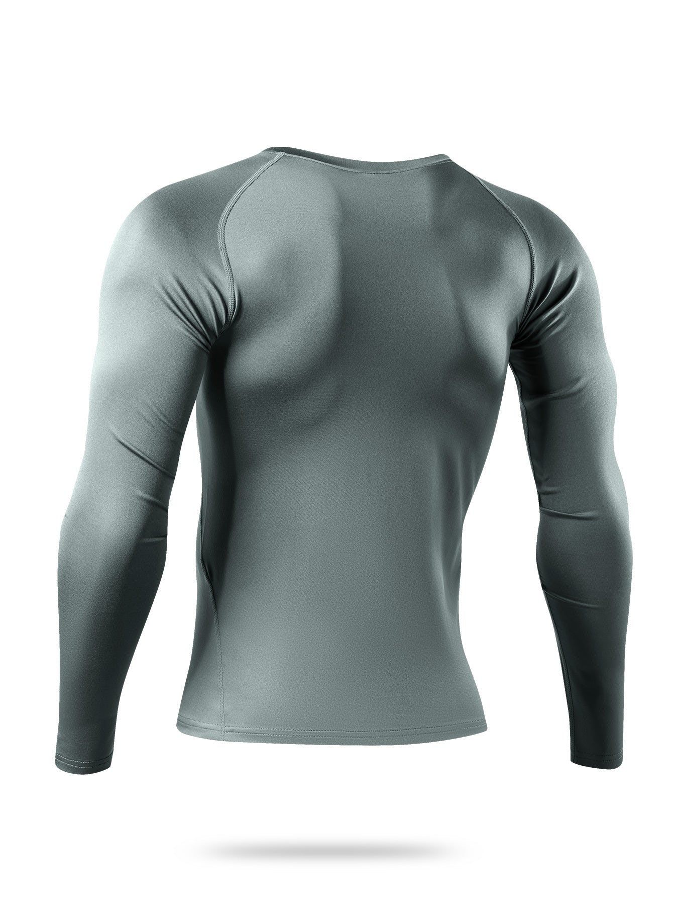 Men's Solid Workout Shirt High Stretch Breathable Compression Base Layer