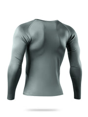 Men's Solid Workout Shirt High Stretch Breathable Compression Base Layer