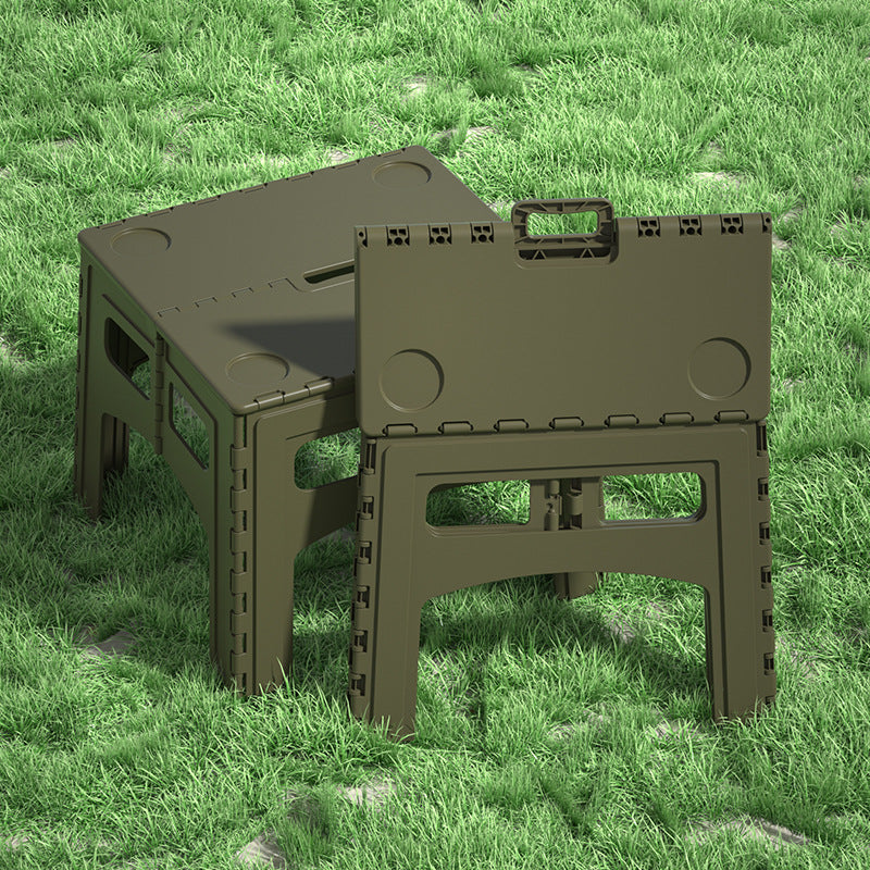 Portable Camping Table - Waterproof Plastic Tabletop