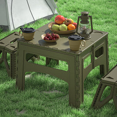 Portable Camping Table - Waterproof Plastic Tabletop